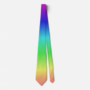 Vloeiende Regenboog Achtergrond Gradiënt Stropdas