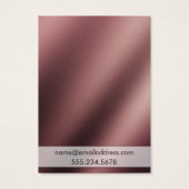 Vloeiende Roos Gold Ombre Earring Holder Display K Visitekaartjes (Achterkant)