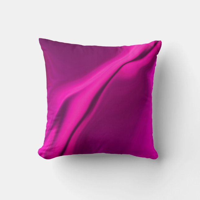 Vloeiende roze ontwerppiloot kussen (Voorkant)