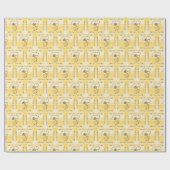 Vloeiende schoonheid: Goldenrod Line Art Gift Wrap Cadeaupapier (Vlak)