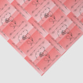 Vloeiende schoonheid koraal tissuepapier (Detail)