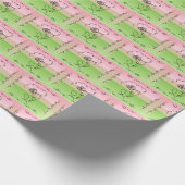 Vloeiende schoonheid: Peony Line Art Gift Wrap Rol Cadeaupapier (Hoek)