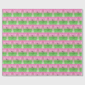 Vloeiende schoonheid: Roselle Line Art Gift Wrap R Cadeaupapier (Vlak)