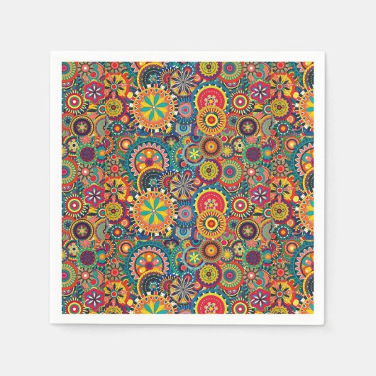 Vloeiende schuurwieltjes servetten (Voorkant)