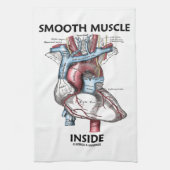 Vloeiende spieren binnen (grijs anatomiehart) theedoek (Verticaal)