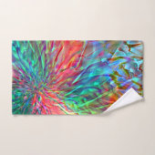 Vloeiende spiraal in overlappende showkleurige vle bad handdoek (Handdoek)