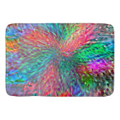 Vloeiende spiraal in overlappende showkleurige vle badmat (Voorkant)