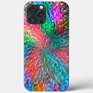 Vloeiende spiraal in overlappende showkleurige vle Case-Mate iPhone case