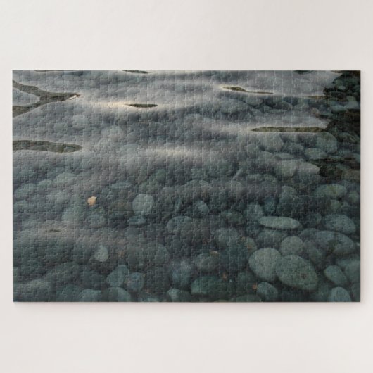 Vloeiende stenen in Rippled Water Series, Foto 2 Legpuzzel (Horizontaal)