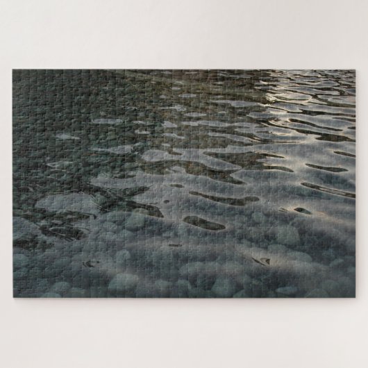 Vloeiende stenen in Rippled Water Series, Foto 4 Legpuzzel (Horizontaal)