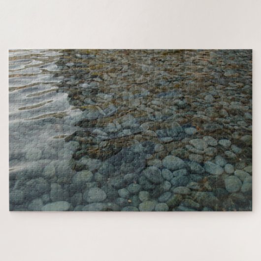 Vloeiende stenen in Rippled Water Series, Foto 7 Legpuzzel (Horizontaal)