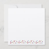 Vloeiende ster van David Save the Date Bat Mitzvah (Achterkant)