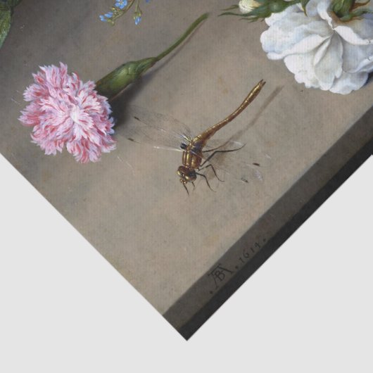 Vloeiende stille bosschaert Nederlandse schilderku Tissuepapier (Detail)