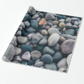 Vloeiende strandpiek cadeaupapier (Uitgerold)