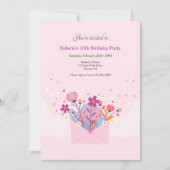 Vloeiende-stroomuitnodiging Aankondiging (Voorkant)