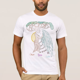 Vloeiende structuurkoppeling t-shirt
