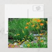 Vloeiende tuinpad foto-Briefkaart Briefkaart (Voorkant / Achterkant)