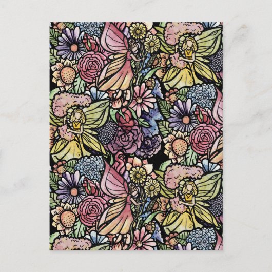 Vloeiende tuintuintuinen briefkaart (Voorkant)