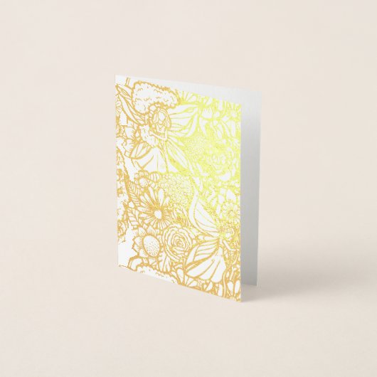 Vloeiende tuintuintuinen folie kaarten (Voorkant)