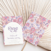 Vloeiende uitnodiging voor eerste geboorte | Wilde