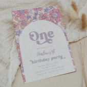 Vloeiende uitnodiging voor eerste geboorte | Wilde