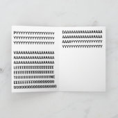 Vloeiende Valentijnsdag met sleuf Feestdagen Kaart (Binnen)