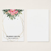 Vloeiende veelhoekige Lijsten die beeldschermen ve Visitekaartje (Voorkant /achterkant)