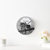 Vloeiende ventilatorkracht - Eigenaren en aangepas Ronde Klok (Huis)