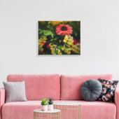 Vloeiende ventilatortuin in zwart Vignette Canvas (Insitu (Woonkamer))