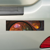 Vloeiende verbinding Abstracte Art Bumpersticker (Op auto)