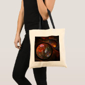 Vloeiende verbinding Abstracte Art Canvas tas (Voorkant (product))