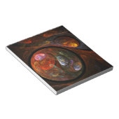 Vloeiende verbinding Abstracte Art-laptop Notitieblok (Schuin)