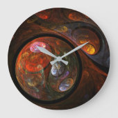 Vloeiende verbinding Abstracte art rondom Grote Klok (Voorkant)