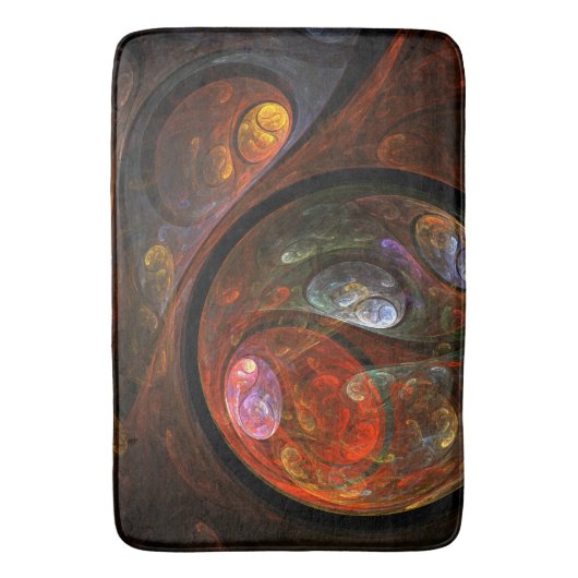 Vloeiende verbinding Abstracte kunst Badmat (Voorkant Verticaal)