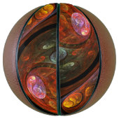 Vloeiende verbinding Abstracte kunst Basketbal (Verticaal)