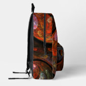 Vloeiende verbinding Abstracte kunst Bedrukte Rugzak (Links)