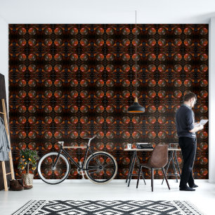 Vloeiende verbinding Abstracte kunst Behang