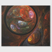 Vloeiende verbinding Abstracte kunst Cadeaupapier (Vlak)