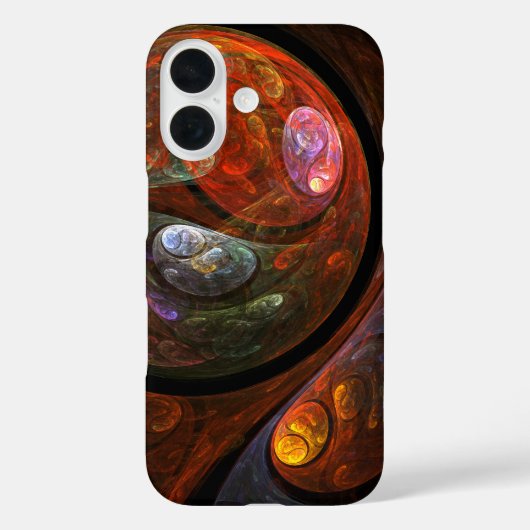 Vloeiende verbinding Abstracte kunst Case-Mate iPhone Case (Achterkant)