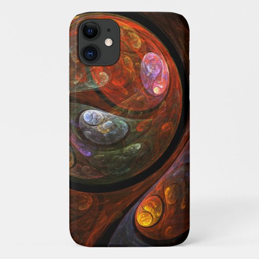 Vloeiende verbinding Abstracte kunst Case-Mate iPhone Case (Achterkant)