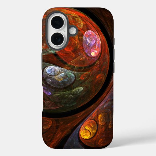 Vloeiende verbinding Abstracte kunst Case-Mate iPhone Case (Achterkant)