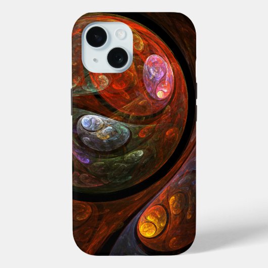 Vloeiende verbinding Abstracte kunst Case-Mate iPhone Case (Achterkant)