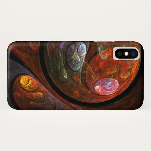 Vloeiende verbinding Abstracte kunst Case-Mate iPhone Case (Achterkant (horizontaal))