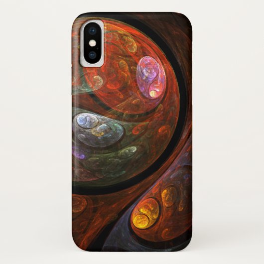 Vloeiende verbinding Abstracte kunst Case-Mate iPhone Case (Achterkant)