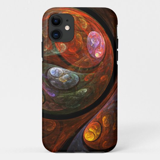 Vloeiende verbinding Abstracte kunst Case-Mate iPhone Case (Achterkant)