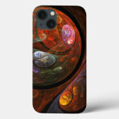 Vloeiende verbinding Abstracte kunst Case-Mate iPhone Case (Achterkant)