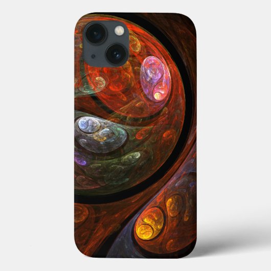Vloeiende verbinding Abstracte kunst Case-Mate iPhone Case (Achterkant)