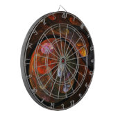 Vloeiende verbinding Abstracte kunst Dartbord (Voorkant Links)