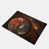 Vloeiende verbinding Abstracte kunst Deurmat (Schuin)