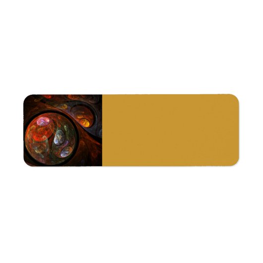 Vloeiende verbinding Abstracte kunst Etiket (Voorkant)